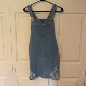 Denim Overall Dress